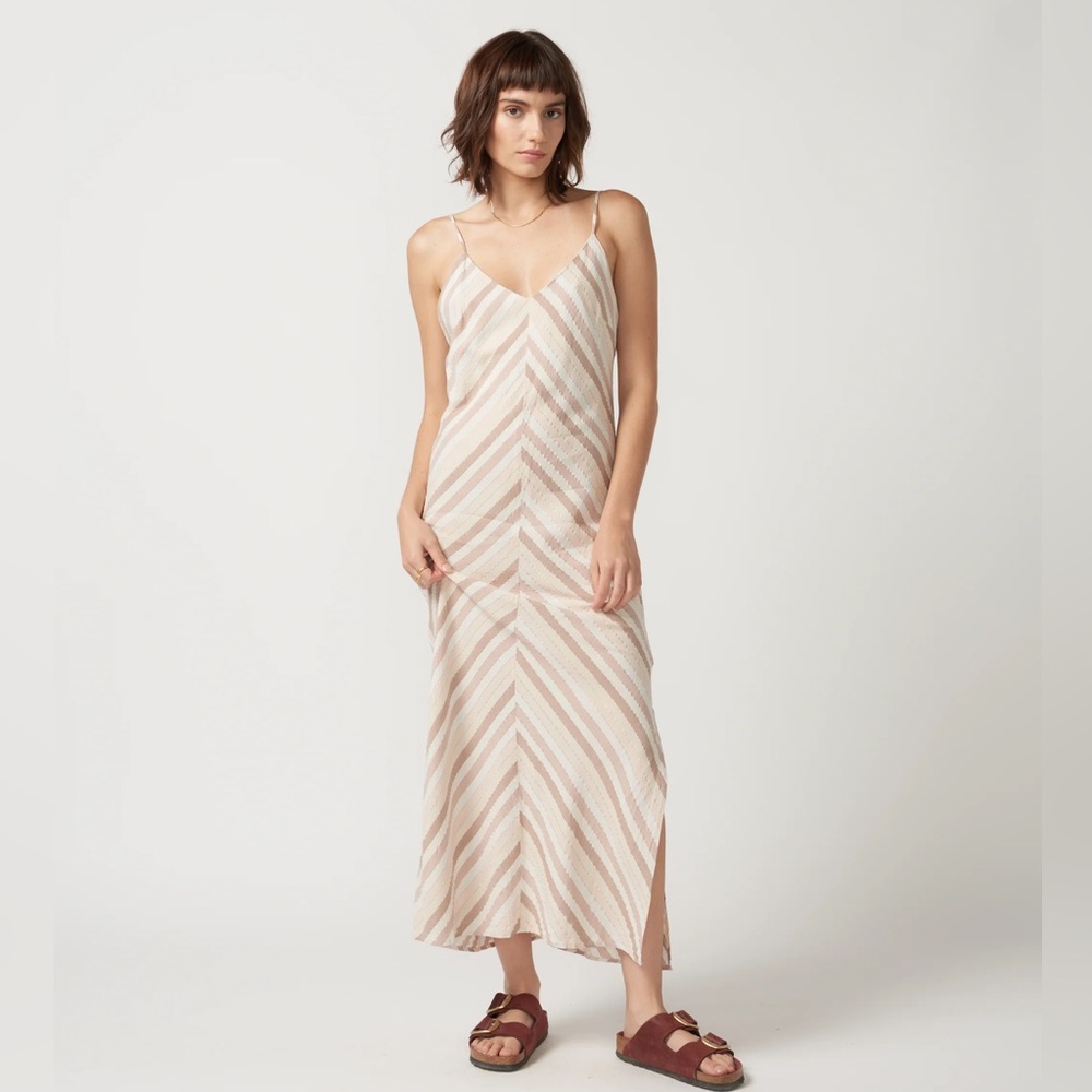 Self Contrast Camila Slip Midi Dress
